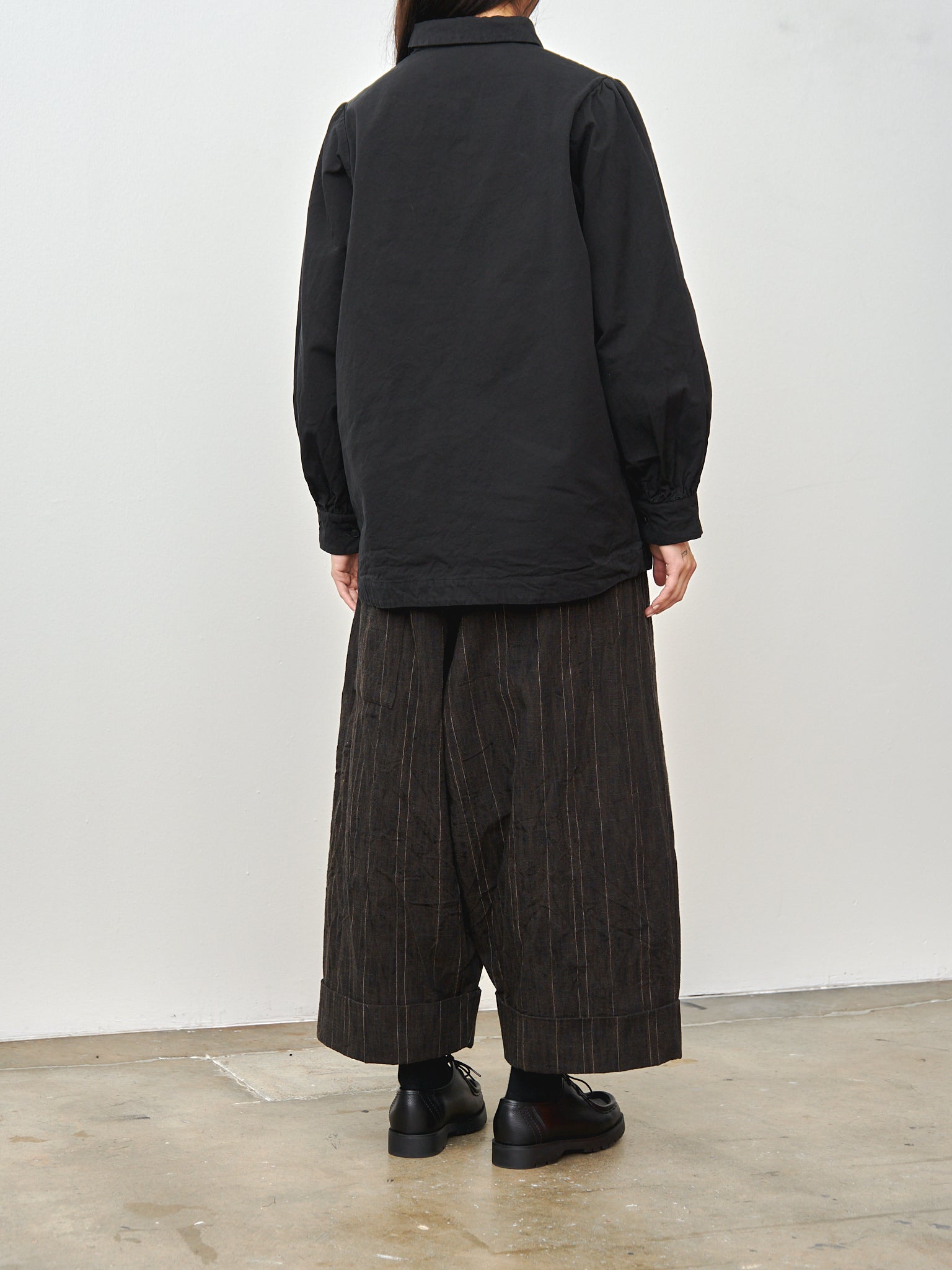 Namu Shop - Toogood The Baker Trouser - Crumbled Stripe Walnut