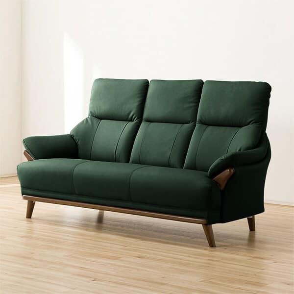 3人掛けソファ 本革(一部合成皮革)タイプ (コウテイ3 LT GR) | ニトリ