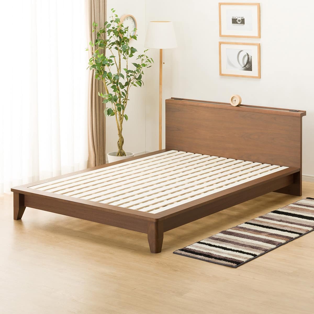 すのこダブルベッドフレーム(ロデリックUPL MBR) | ニトリネット【公式