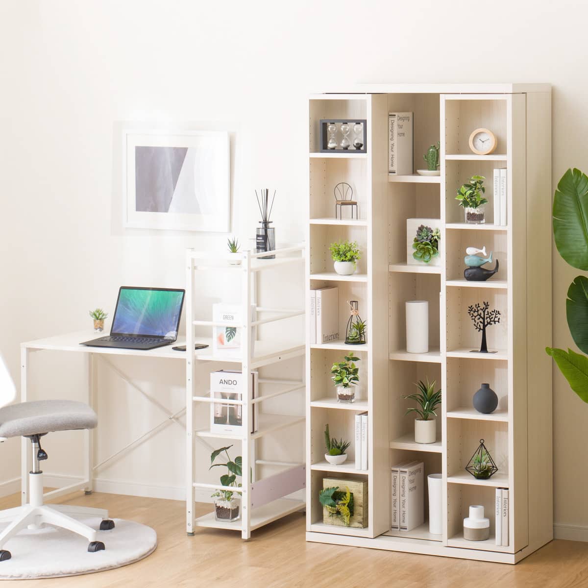 Wスライド本棚(M BS003 WW) | ニトリネット【公式】 家具・インテリア通販