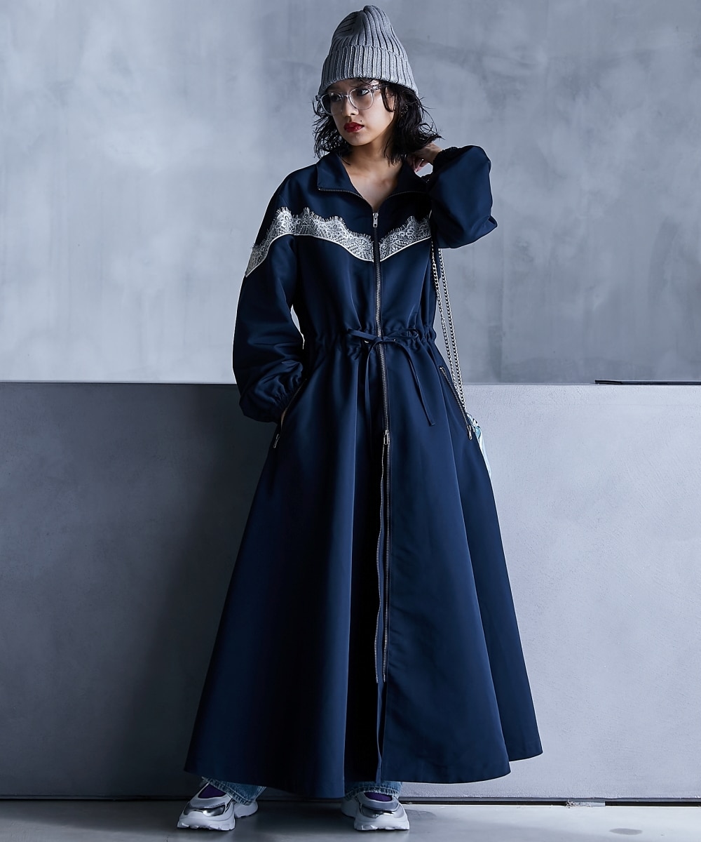 レース切替ロングワンピース＜大きいサイズ有＞GEVS. 通販【ニッセン】