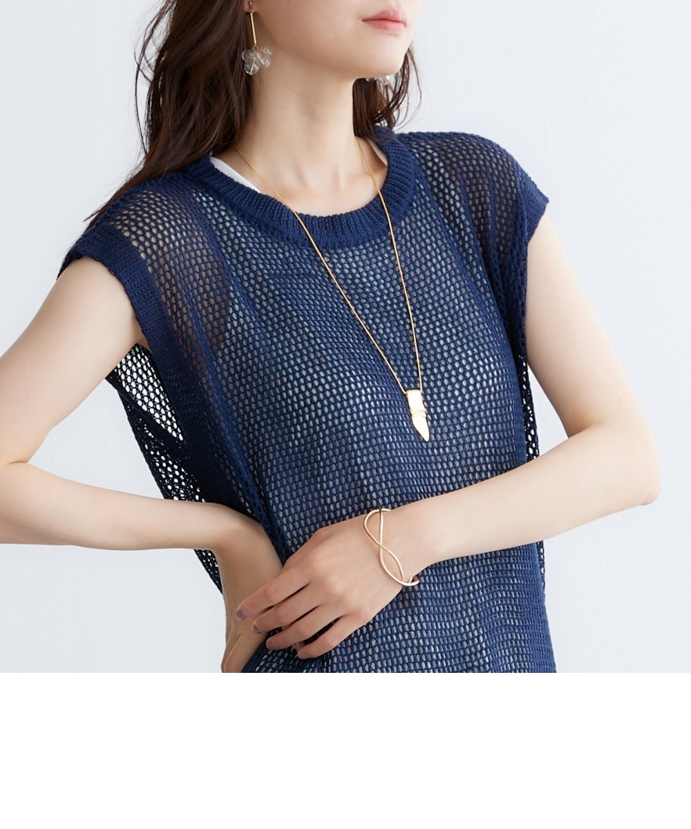 大きいサイズ＞メッシュサマーニットワンピ miclat 通販【ニッセン】