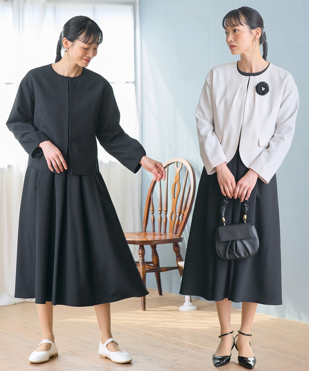 入学式・卒業式・フォーマル】ナチュラルフォーマル3点セット（黒