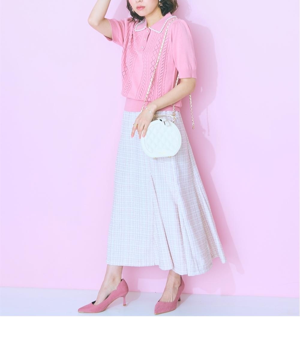 大きいサイズ＞ツイードマーメイドスカート marun 通販【ニッセン】