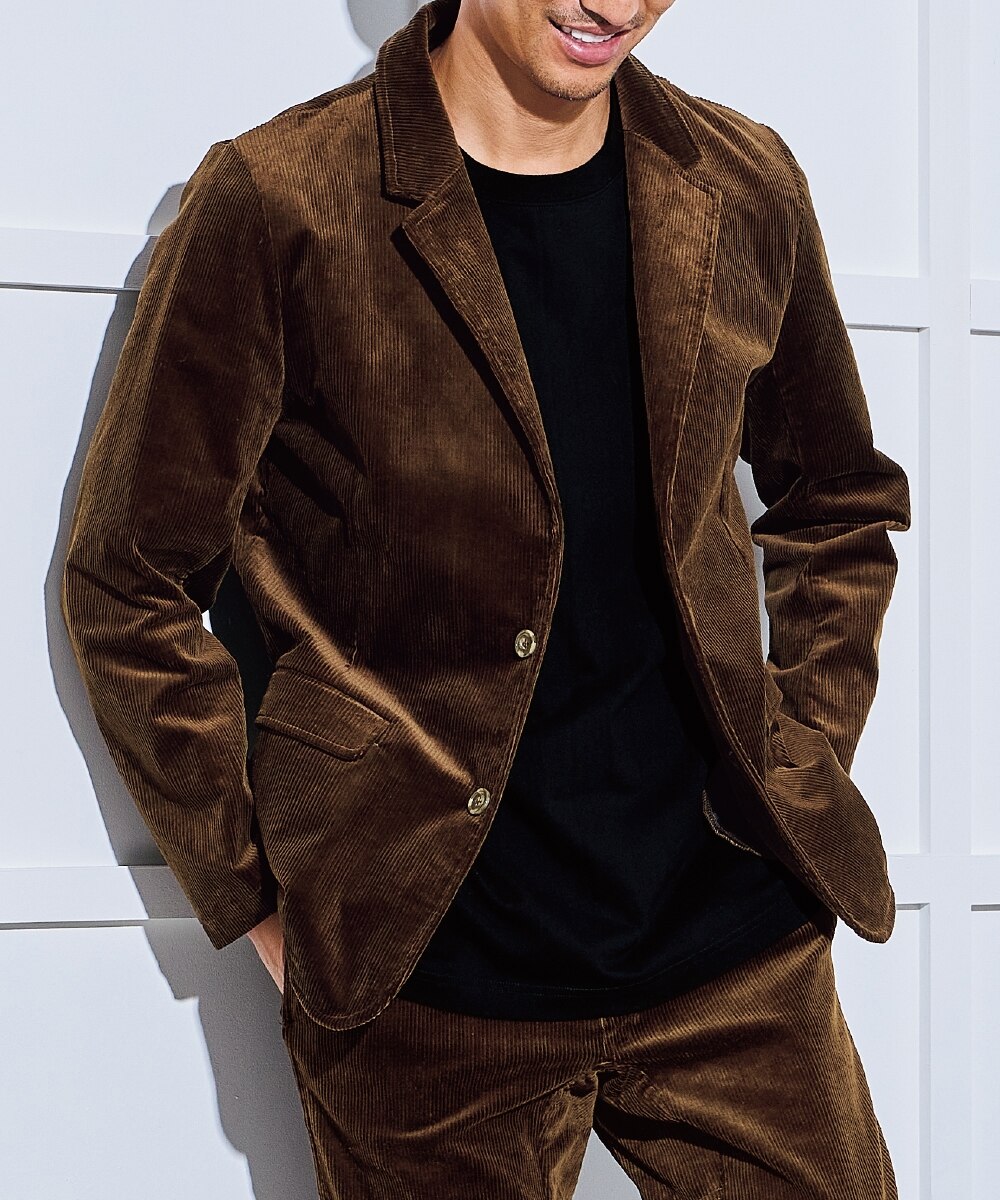 ストレッチコーデュロイテーラードジャケット 通販【ニッセン】