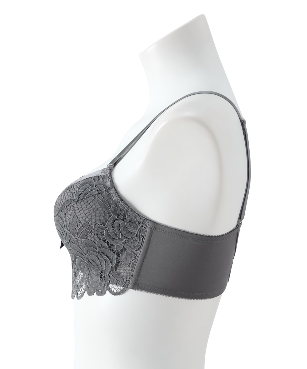 脇高ローズレースブラジャーショーツセット 通販【ニッセン】