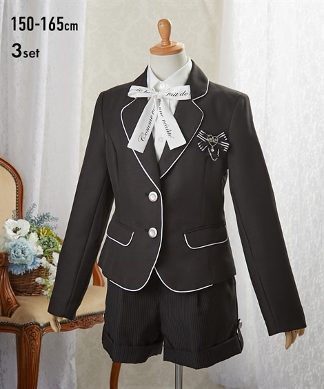 卒業】【ヒロミチナカノ】フォーマルスーツ3点セット（ジャケット+