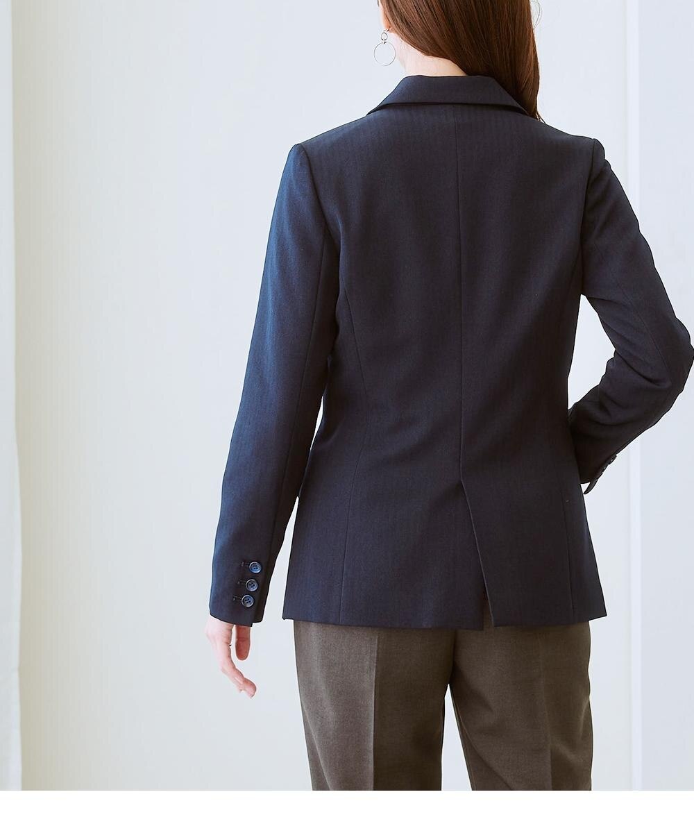 ウール調ヘリンボーンテーラードジャケット（ウォッシャブル） 通販