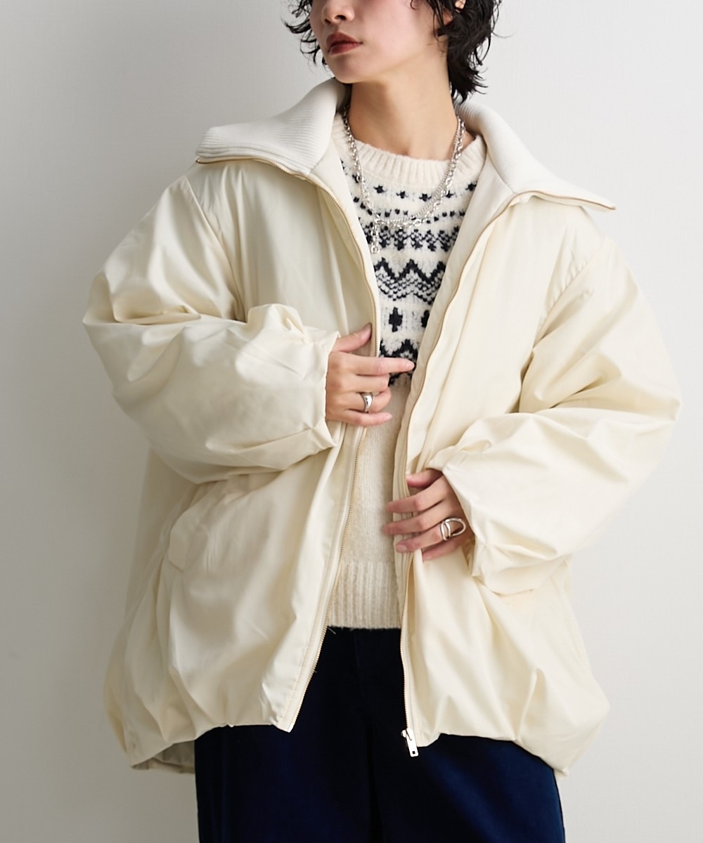 洗える】中わた入りオーバーサイズバルーンコート ［Soiunique］ 体型