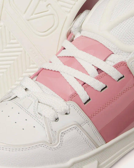 Valentino Women's Open Skate Calfskin with Patent Leather Band