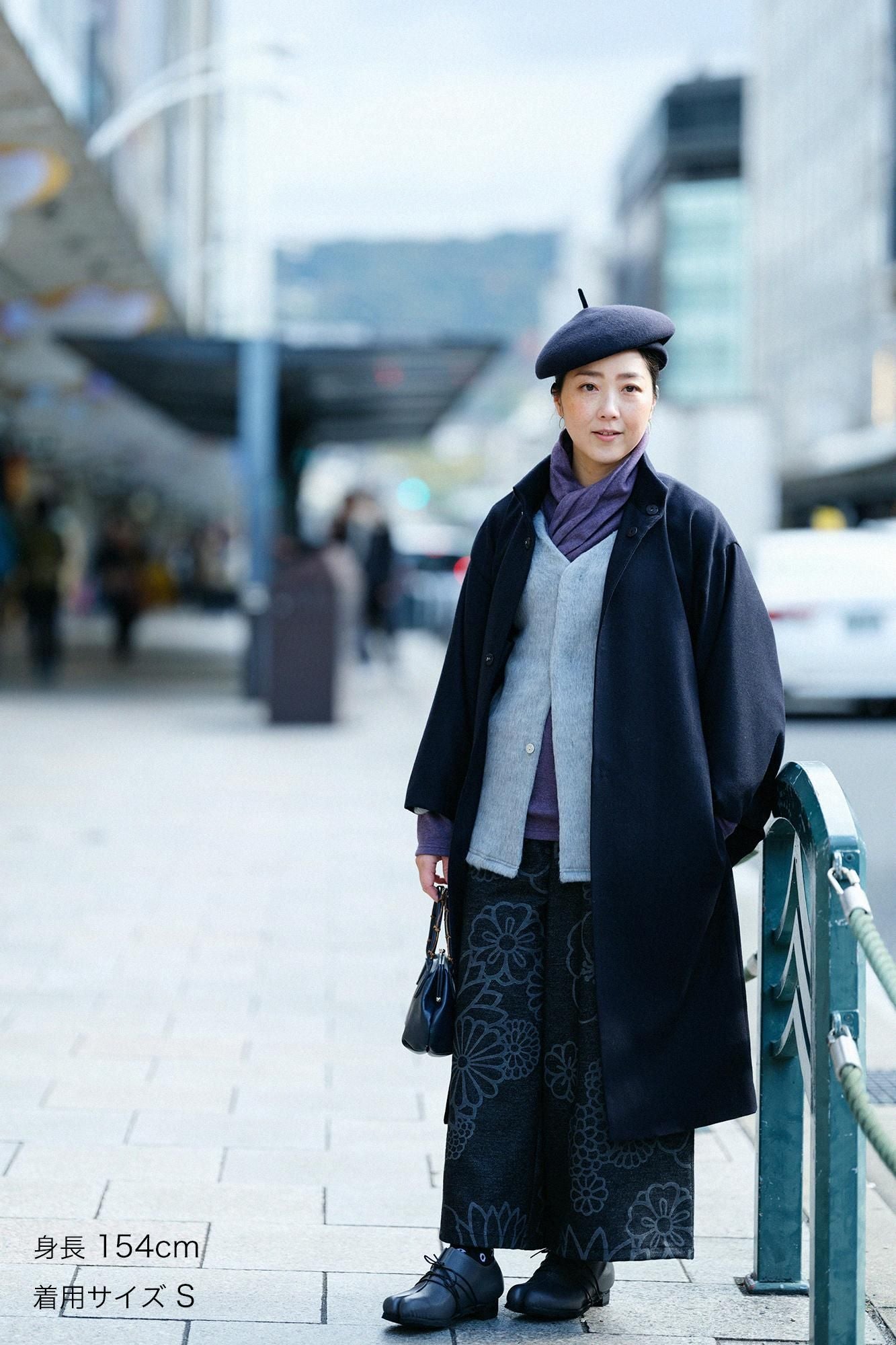 梳毛綾織（そもうあやおり） 角袖外套（かくそでがいとう） 袷（あわせ