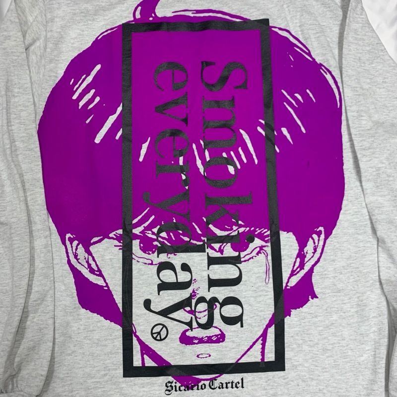 SMOKING EVERYDAY L/S ＜NAMIDA＞ ロングスリーブTシャツ-シカリオ