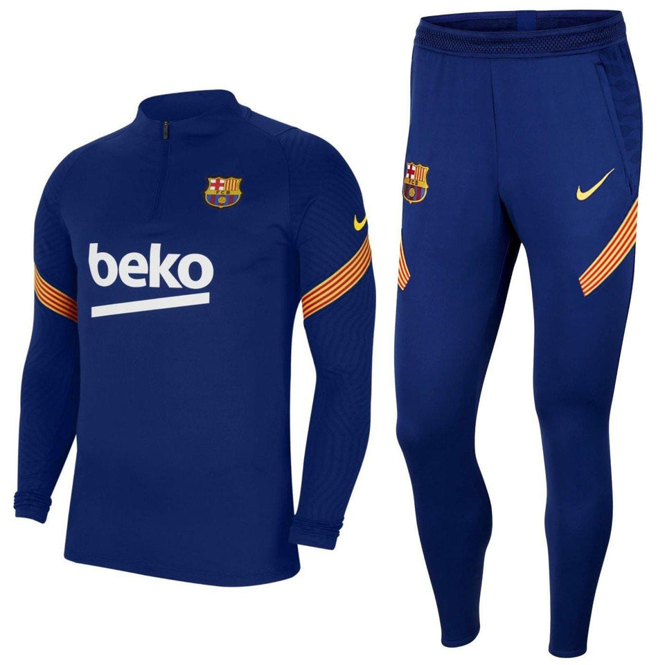 FC Barcelona soccer navy training technical tracksuit 2020/21