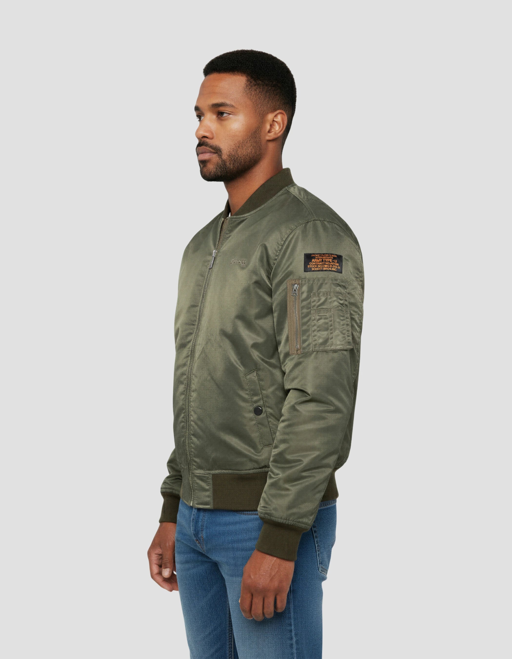 Bomber Ma -1 Khaki Man - Jet17 | Schott NYC®