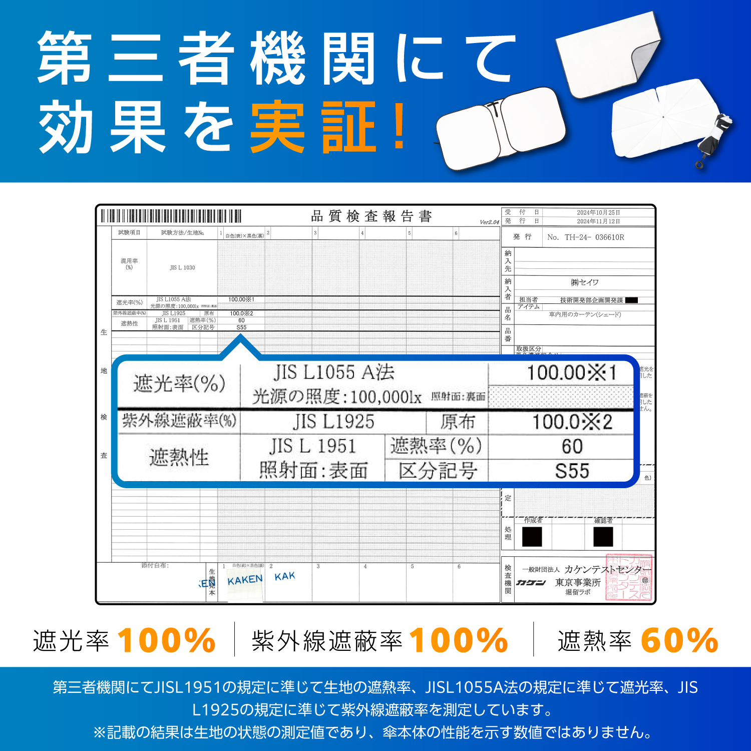 ワンタッチサンシェードS | カー用品のセイワ