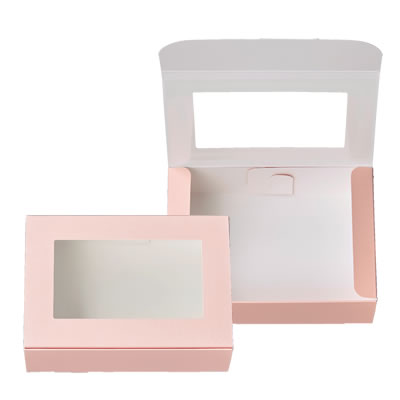 ケースN式 ピンク フィルム窓付: ギフトボックス・外箱｜包装資材