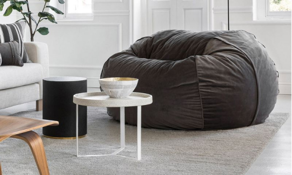 フェットサックL / ベルベット ダークグレーvetsak（フェットサック