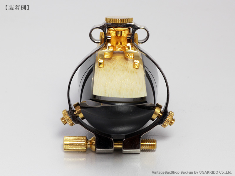 JLV アルトサックス用リガチャー 対応：ラバーマウスピース 【Gold