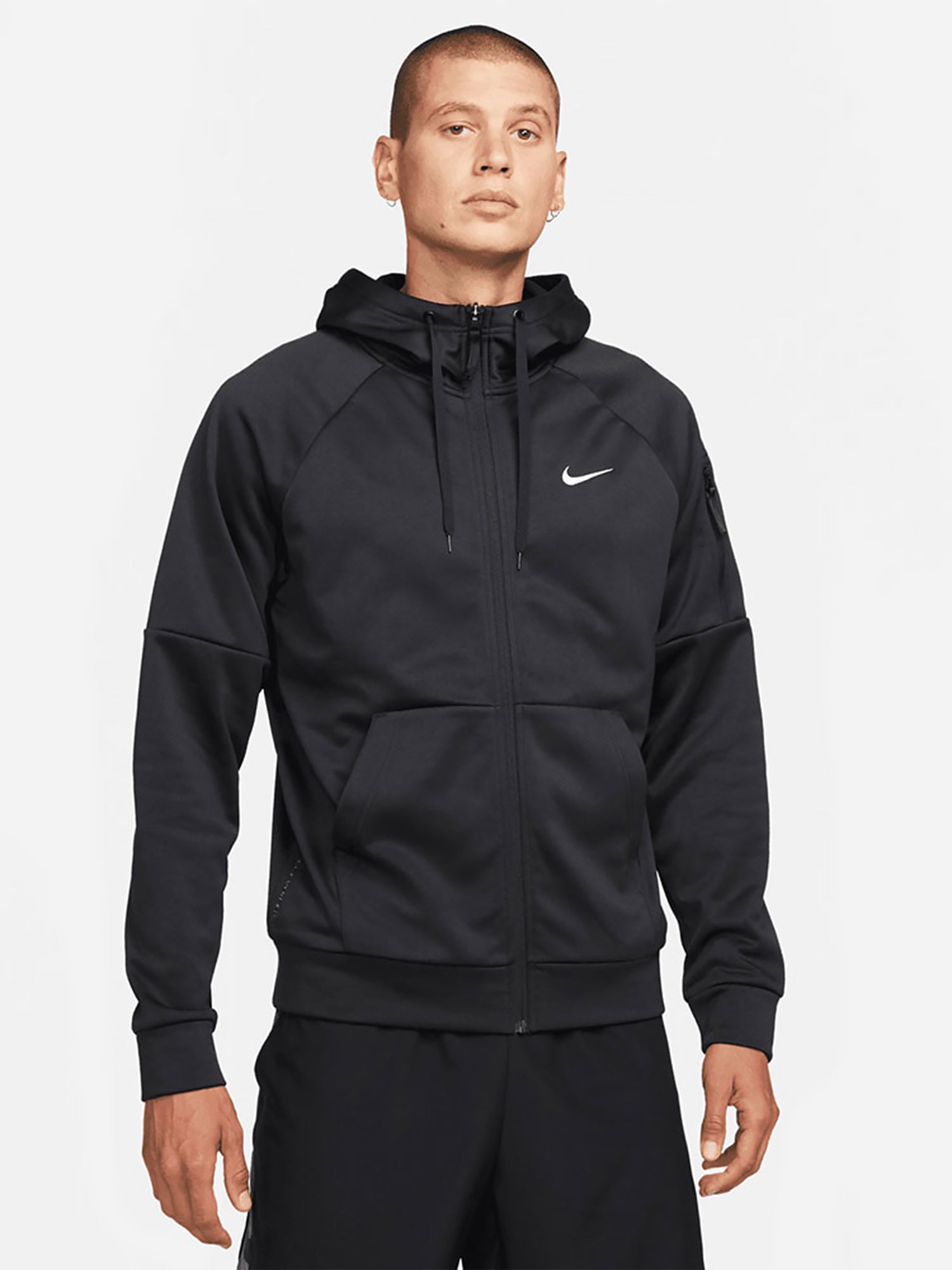 Nike Therma-Fit Full Zip Fleece Fitness Jacket Black from Saxumo
