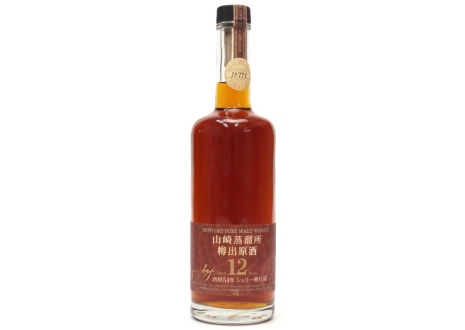 山崎蒸溜所 樽出原酒 12年貯蔵 酒精54度 シェリー樽貯蔵