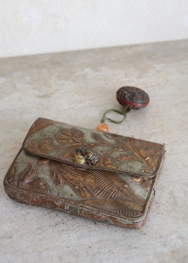 獅子 銀 金具 煙草入れ金具 骨董古美術 獅子 銀 金具 煙草入れ金具