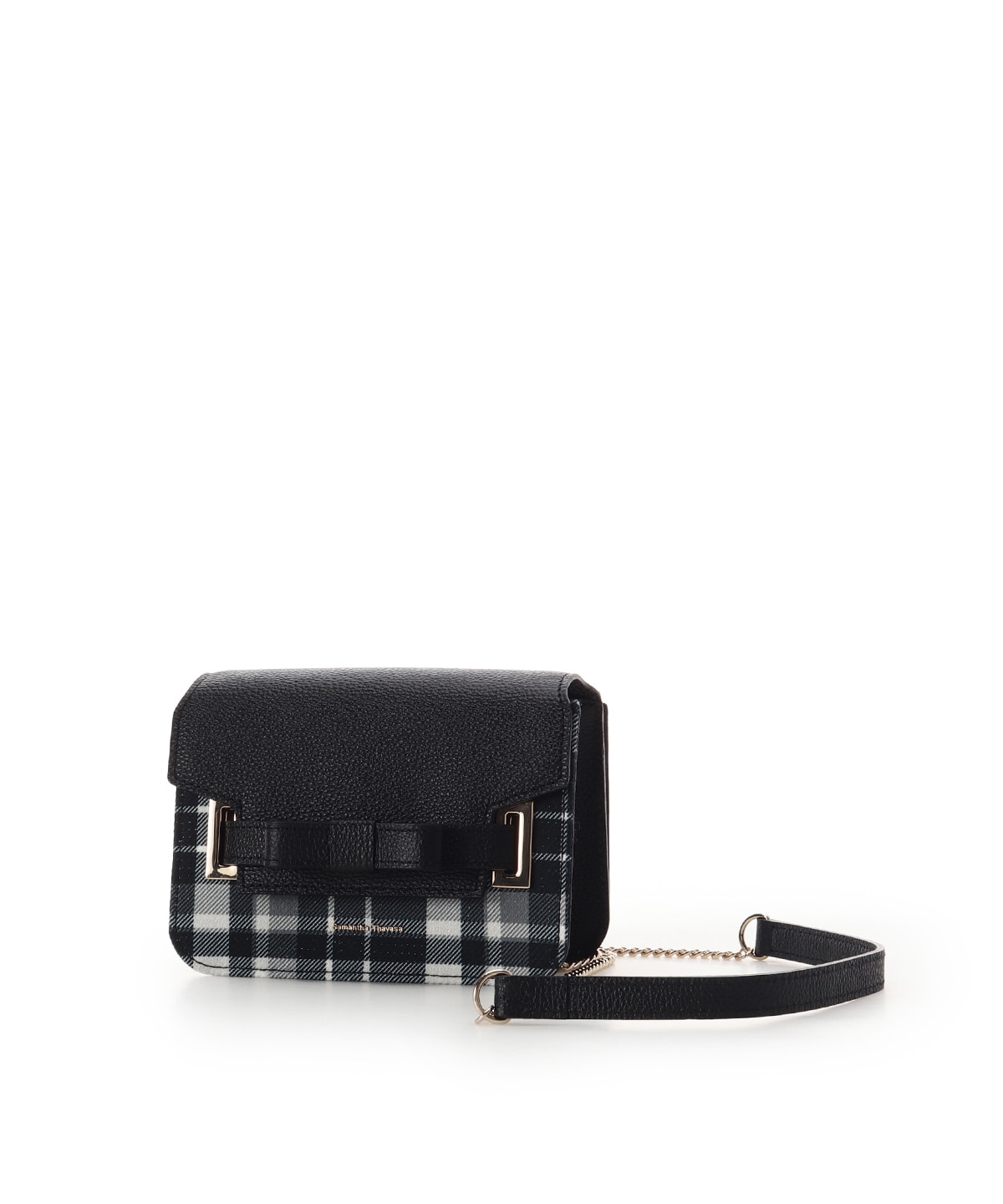 チェック柄エムシュシュⅢ ショルダーバッグ 小サイズ(FREE ブラック