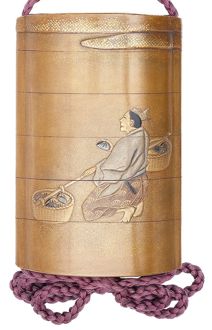 Traditional Japanese case-antique Inro (IR-31) | Samurai Museum Shop