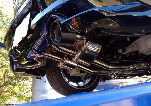 z33 SACLAMマフラー です。 9月8日まで、しょーさん専用。 center>RZ34 SPEC.A SILENCER 発売開始<center> - today's SACLAM