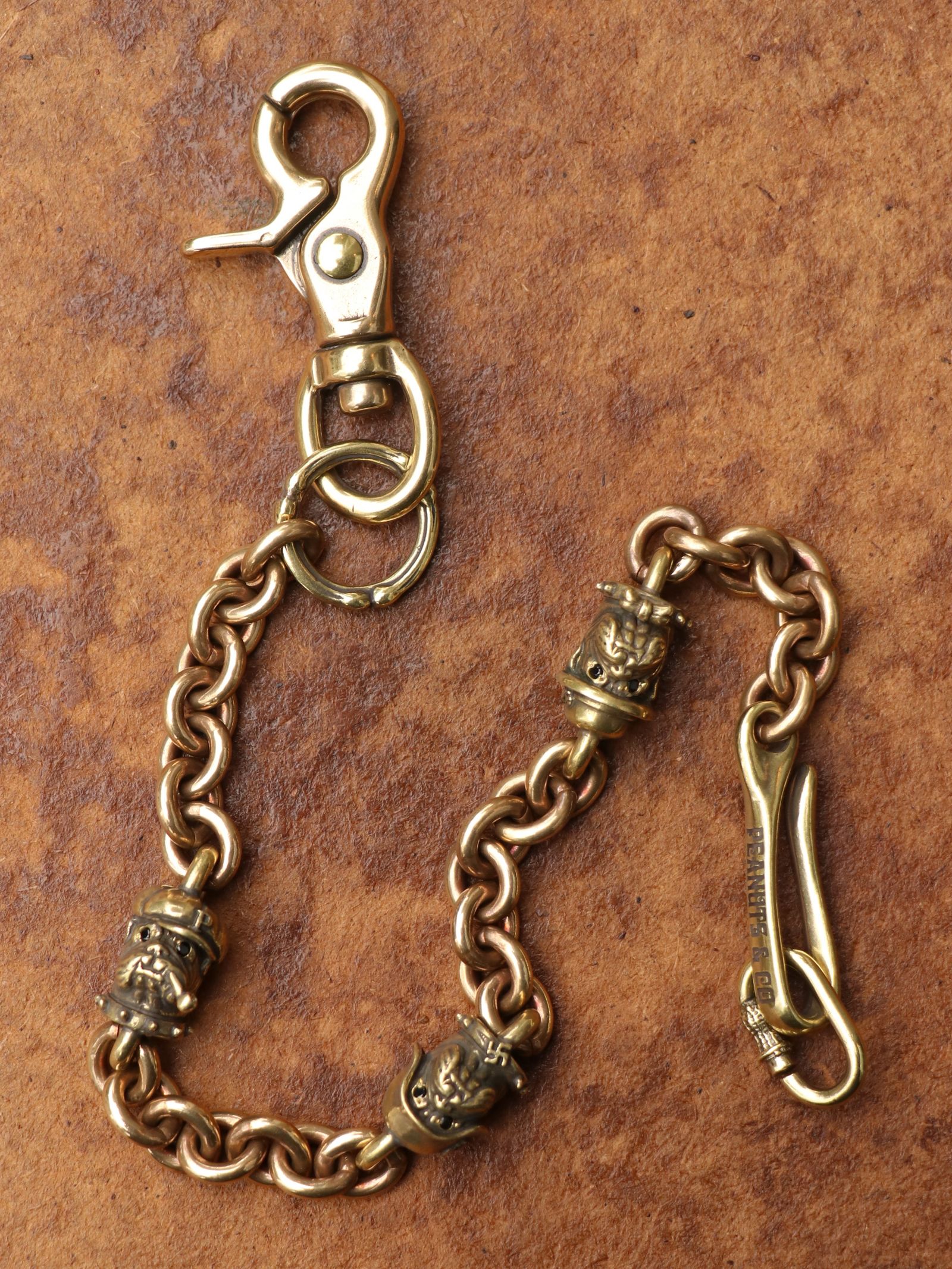 シルバー925刻印 ウォレットチェーン Burning Bull バーニングブル