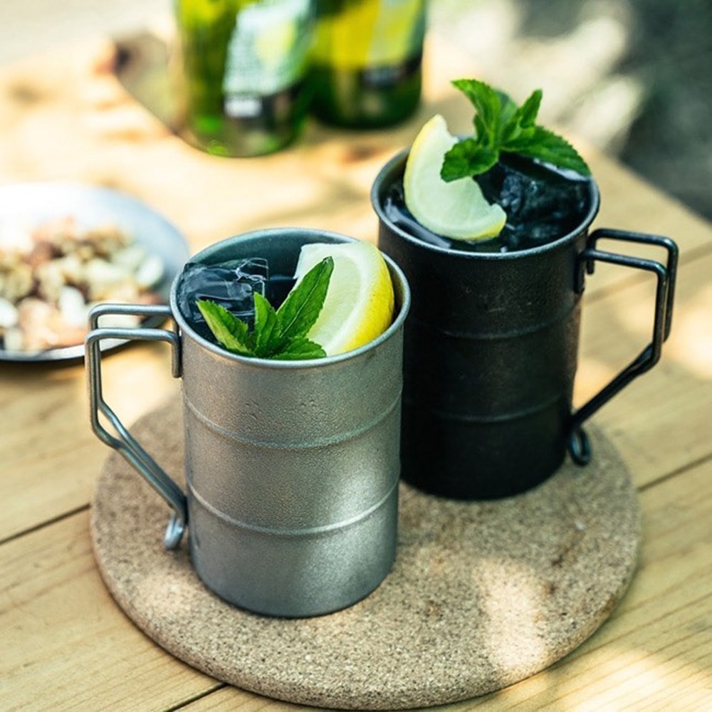 日本Aoyoshi 經典圓柱馬克杯(銀、400毫升) - 夏馬城市生活- 夏馬城市生活