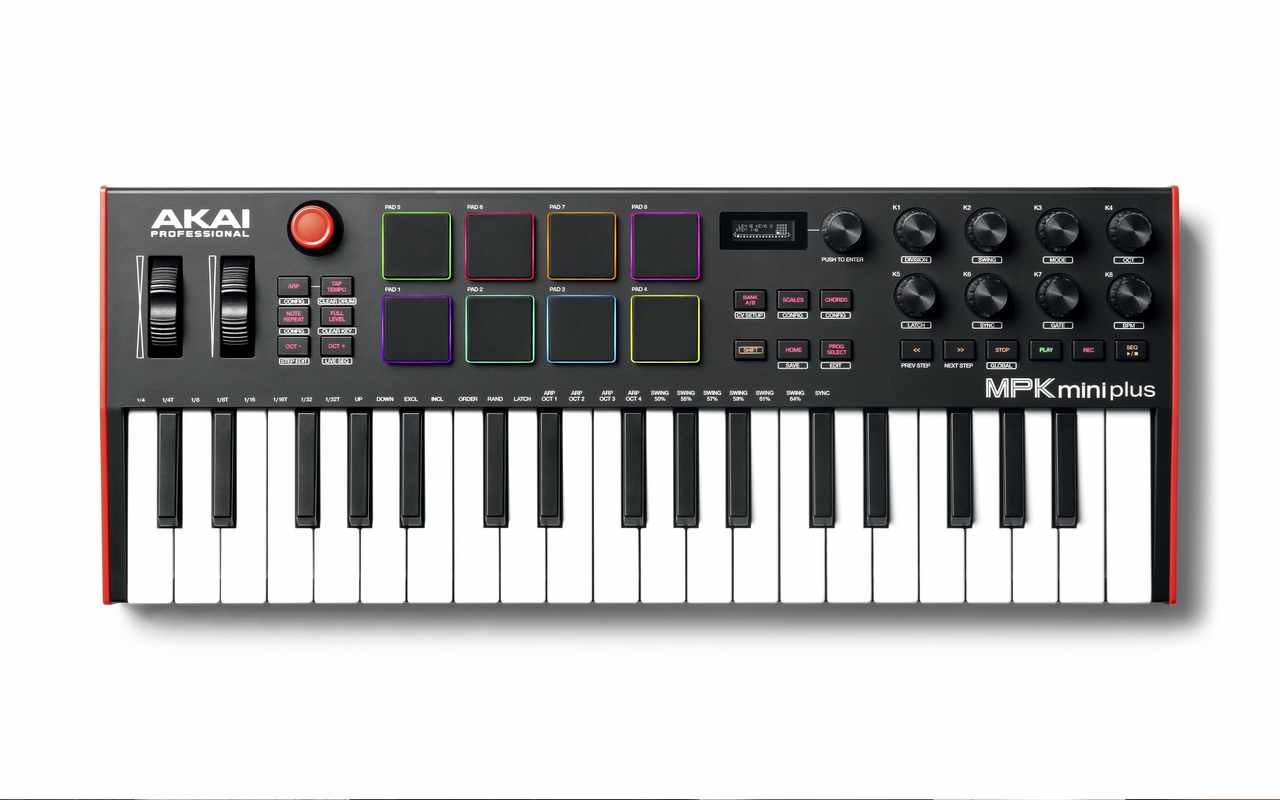 AKAI MPK mini Plus登場！MIDI/CV/GATE/CLOCK等豊富な接続端子を装備