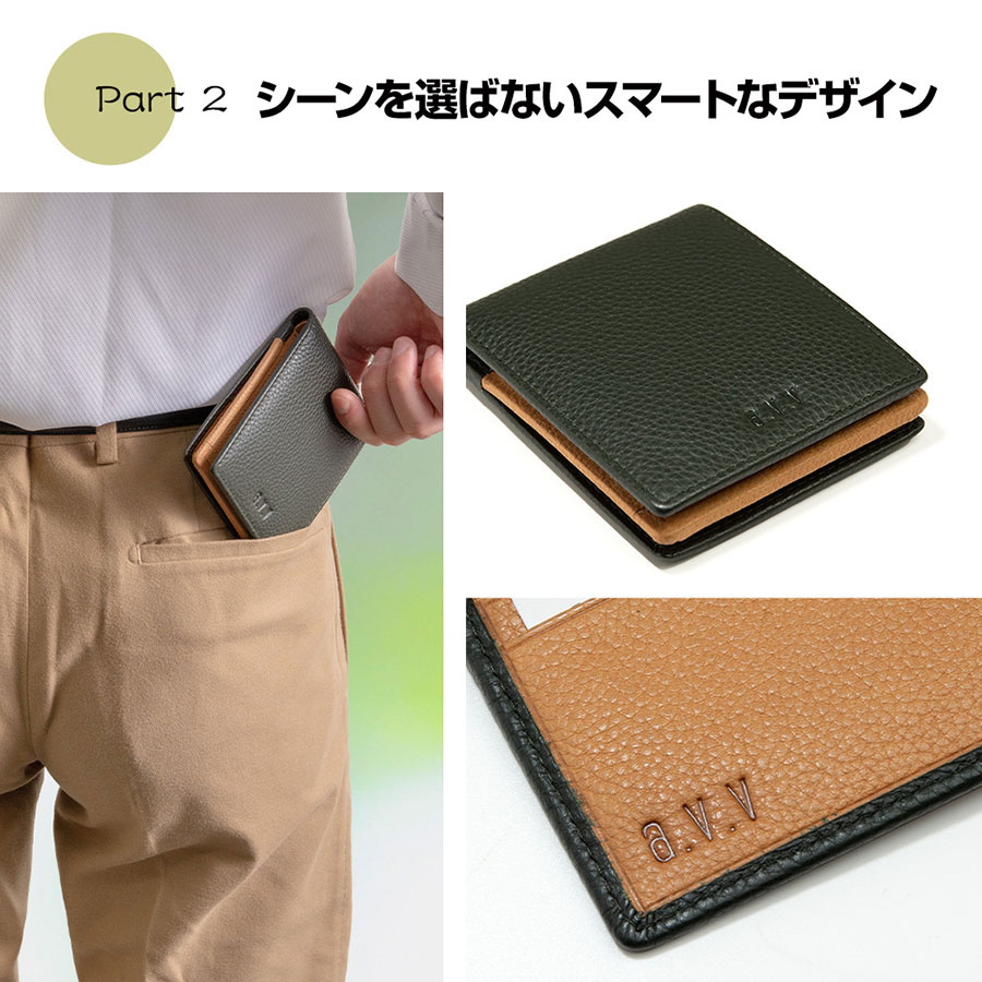 本革財布 二つ折り 札入れ ボックス BOX 小銭入れ 牛革 大容量 カード