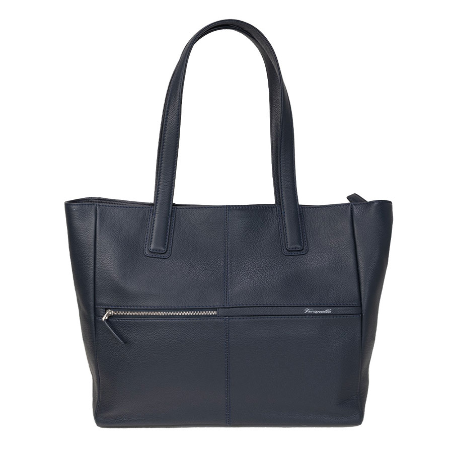 本革トートバッグ 表面ファスナーポケット付き｜SHIRT STATION（シャツ