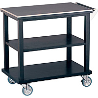 遠藤商事 木製 サービスワゴン ハンドル付 ナチュラル - 調理器具のSHOKUBI