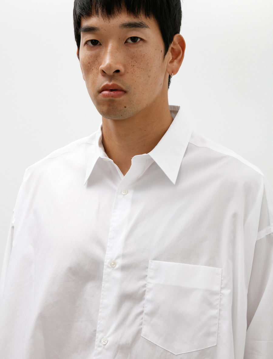 Graphpaper Broad L/S Oversized Regular Collar Shirt White – Neighbour