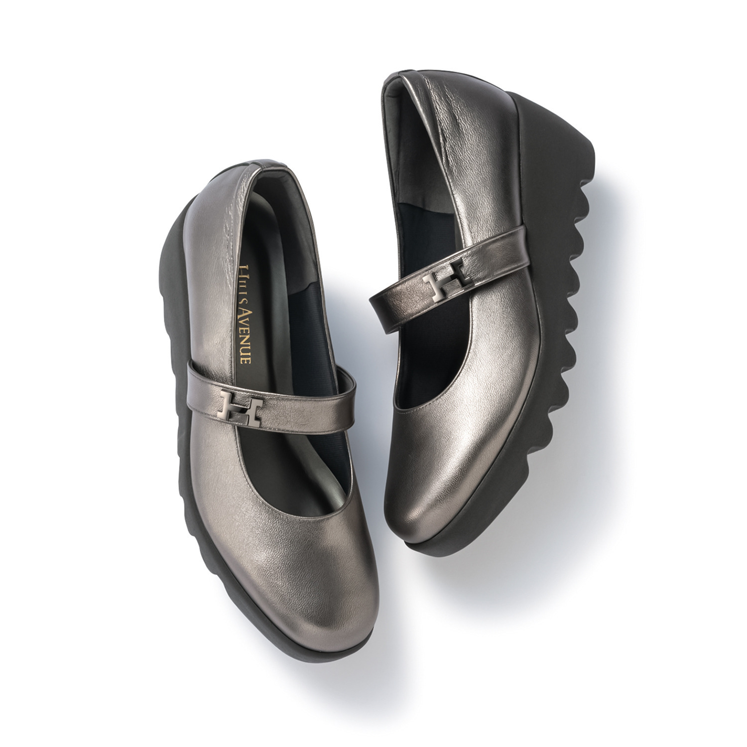 ヒルズアヴェニュー ＜日本製＞レザー ストラップ ウェーブソール