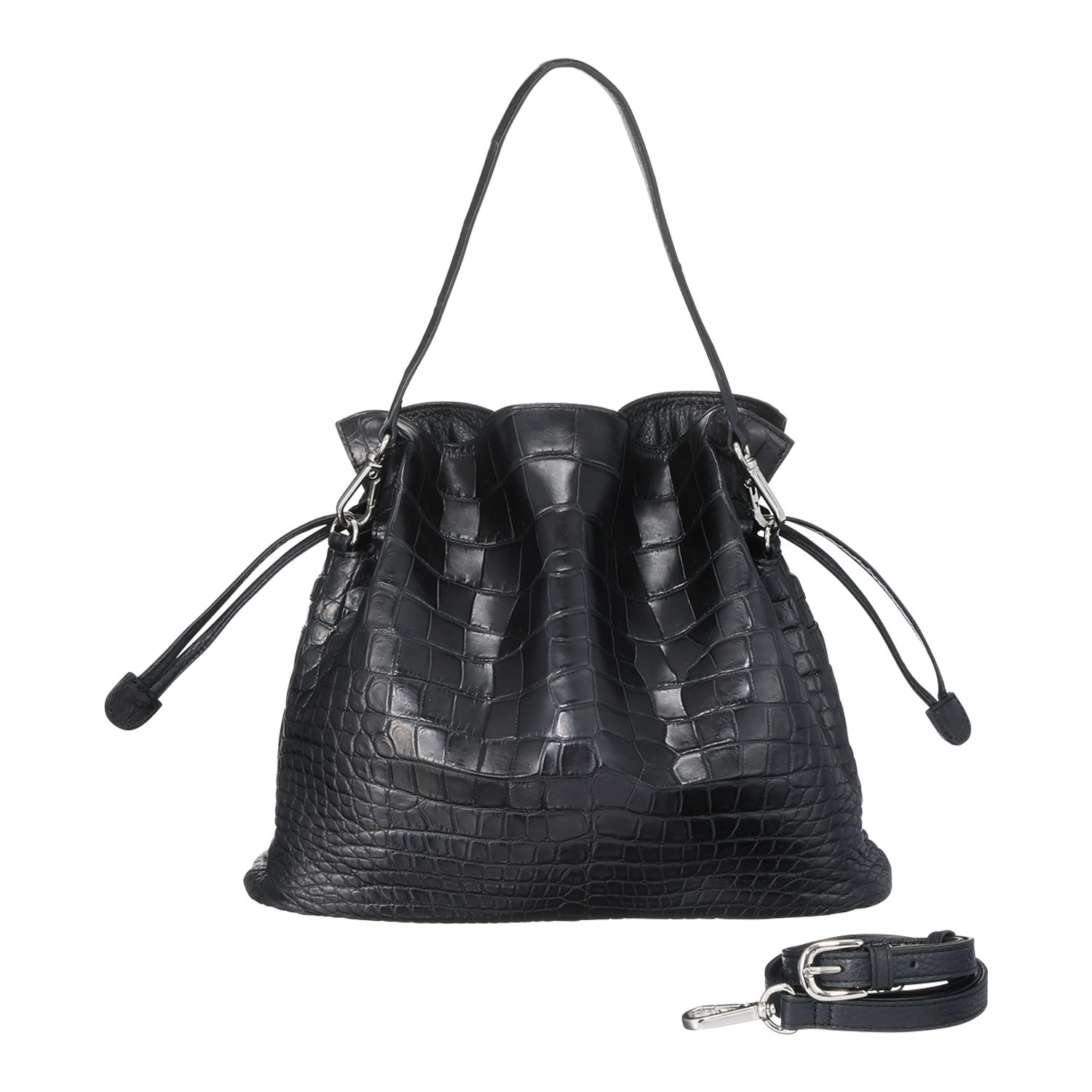 アルムコ ソフトマットクロコダイル 2ウェイショルダーバッグ