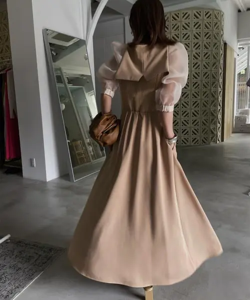 Mサイズ】CLIONE SLEEVE DRESS Ameri VINTAGE（アメリヴィンテージ）の