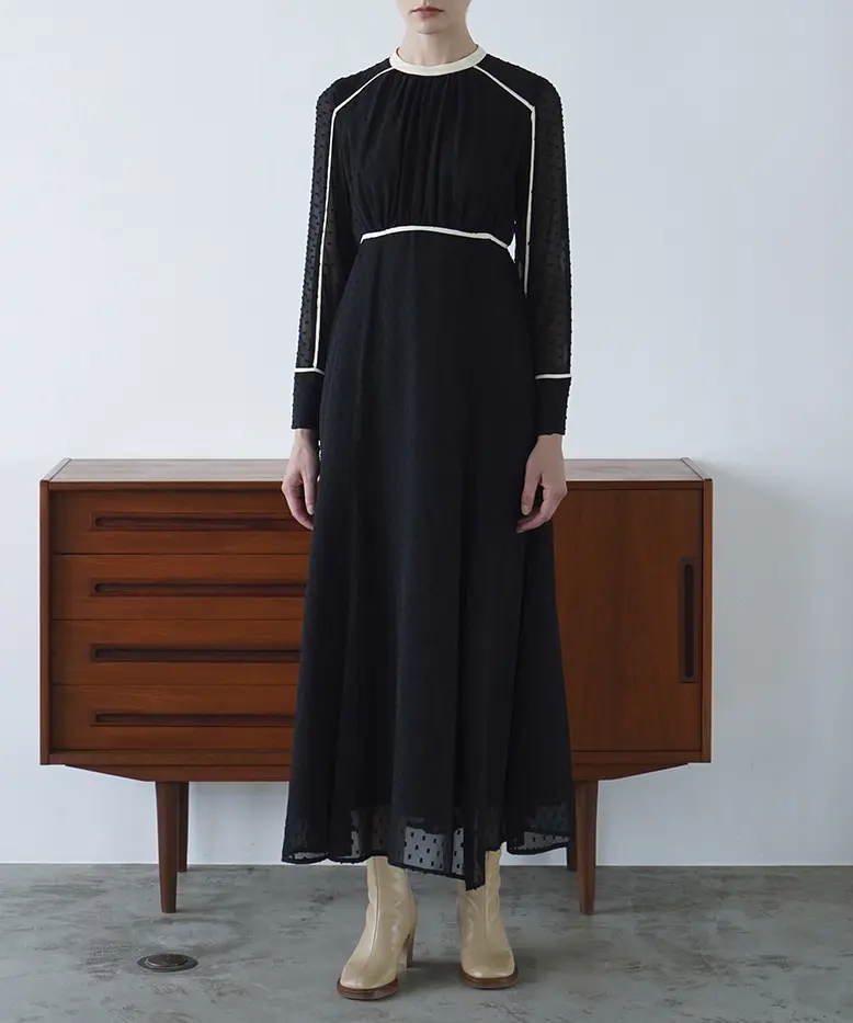 1サイズ】DOT CUT JAQUARD ONE PIECE CLANE（クラネ）のレンタル