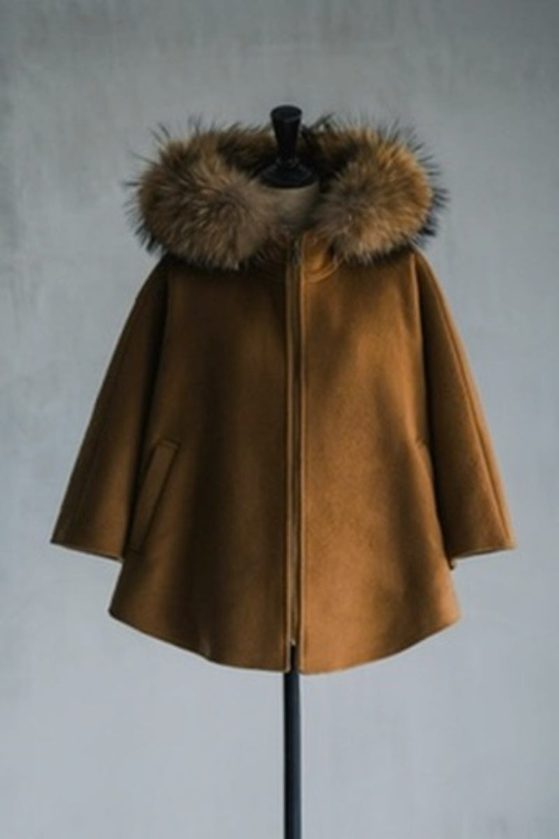 FOX fur cape coat – shéller / シェリエ