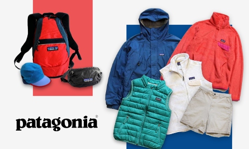 80s patagoniaパタゴニア フリース ナイロンベスト 青 L☆シェルド