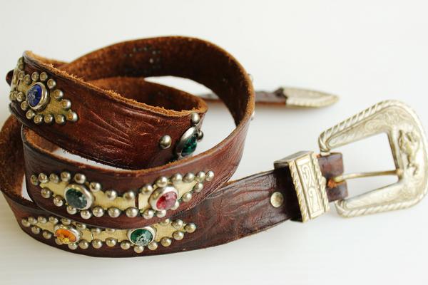 50s スタッズベルト 茶 - Sixpacjoe Web Shop