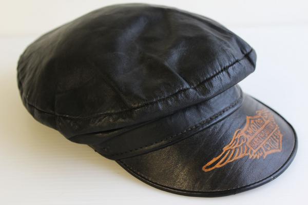 70s HARLEY-DAVIDSONハーレー ダビッドソン レザーキャップ L