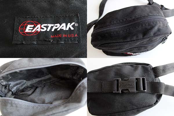 90s USA製 EASTPAKイーストパック ウエストポーチ 黒 - Sixpacjoe Web Shop