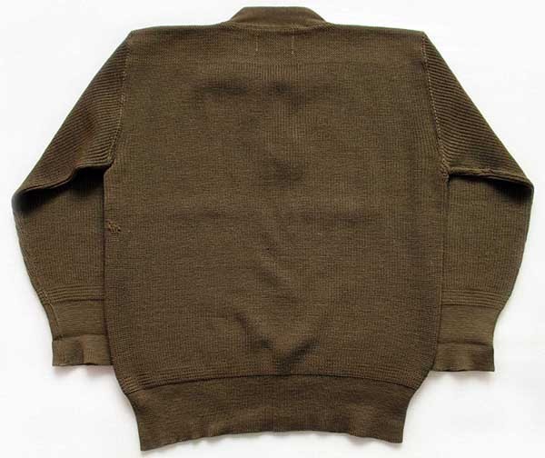 40s 米軍 USAAF A-1 Vネック ウールニット セーター オリーブドラブ