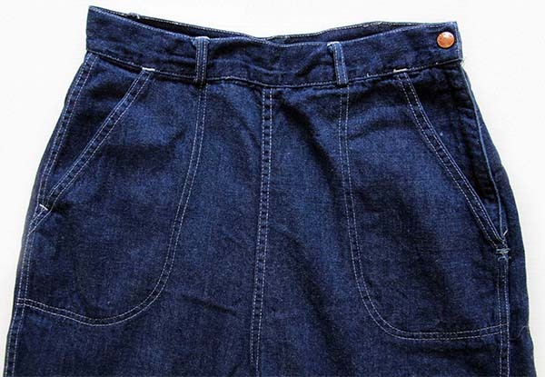 50s STOCKTON OF DALLAS デニム クロップド ランチパンツ☆ショート