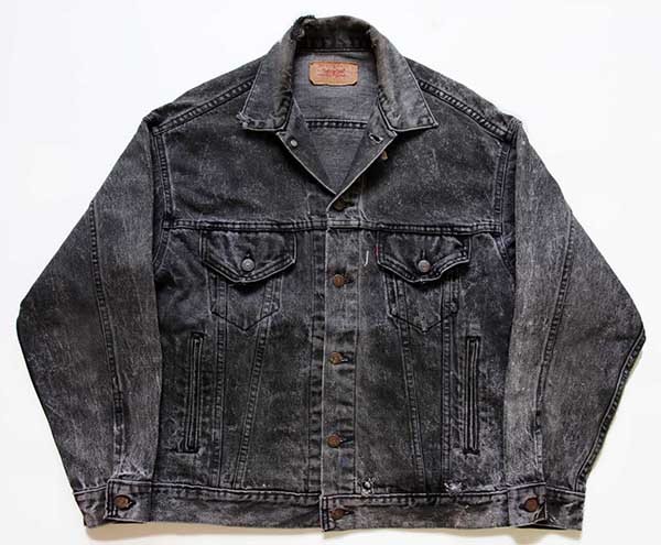 80s USA製 Levi'sリーバイス 70507 ブラック デニムジャケット 4