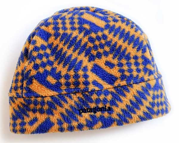 90s USA製 patagoniaパタゴニア 総柄 フリースキャップ L - Sixpacjoe
