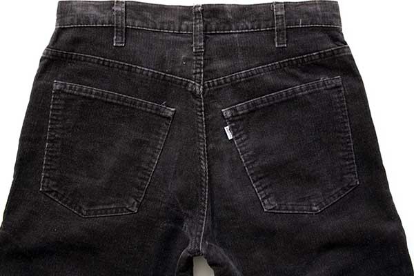80s Levi'sリーバイス 519-1558 コーデュロイパンツ 黒 w31