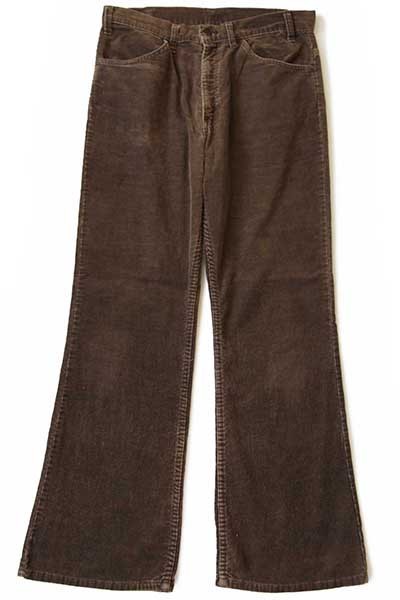 70s USA製 Levi'sリーバイス 646 コーデュロイパンツ 焦げ茶 w33 L31